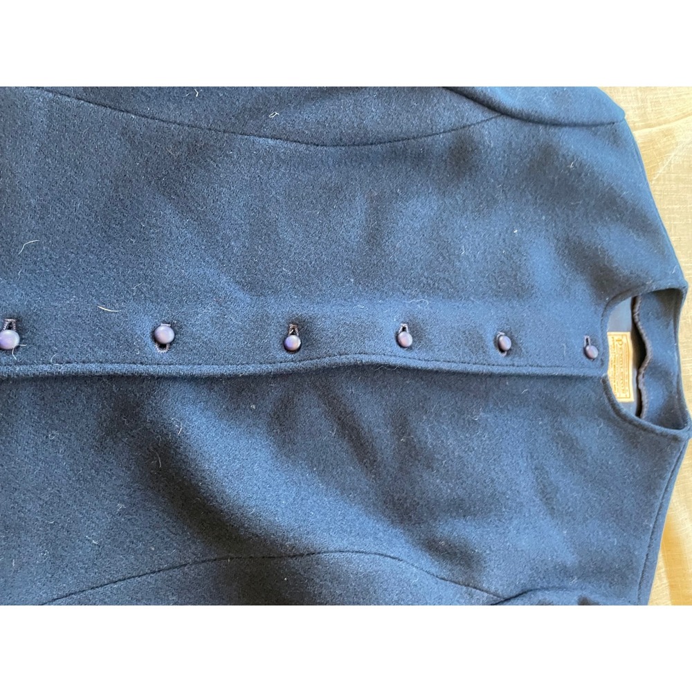 Pendleton Wool Jacket Navy Blue Button Front Blaz… - image 3